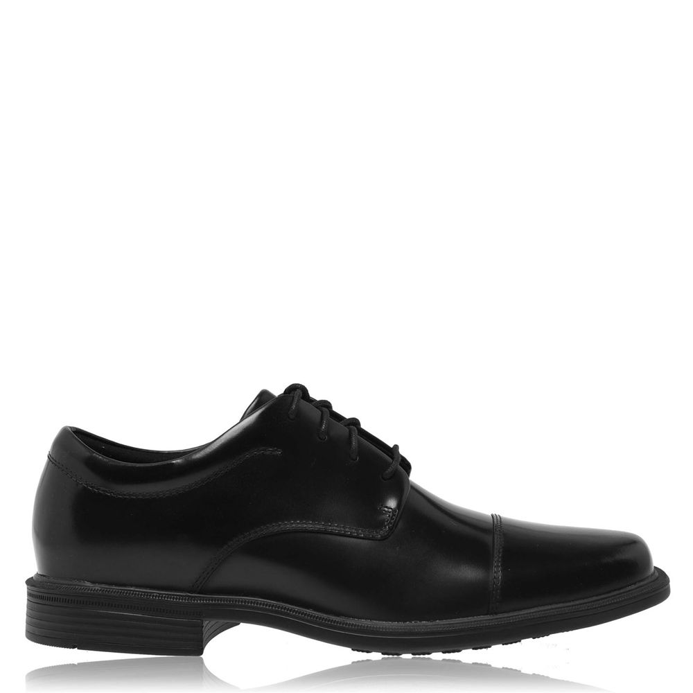 Sapatos Oxford Homem Rockport Ellingwood Pretas,Portugal EYDFX-9510